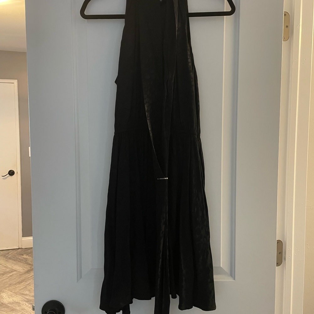Anthropologie Black Halter Dress